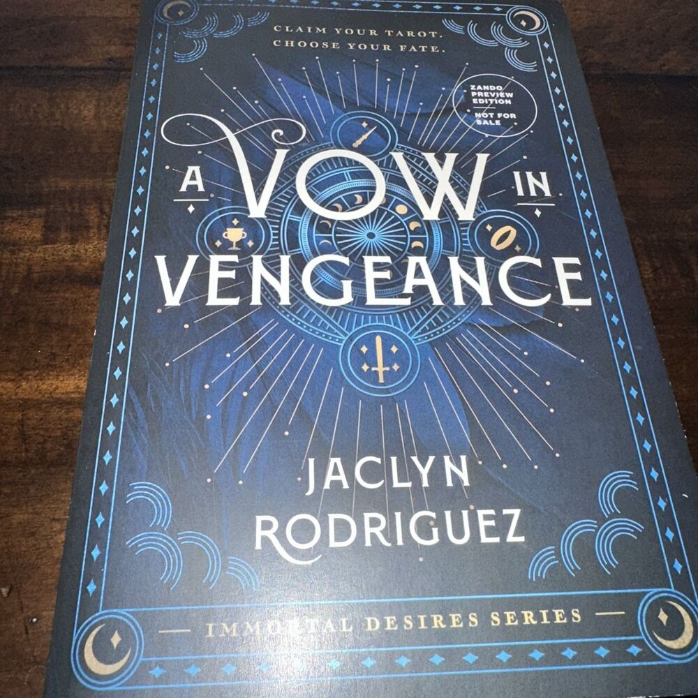A Vow In Vengeance, Immortal Desires Series by Jaclyn Rodriguez ARC Paperback